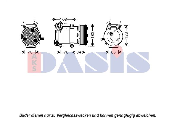 AKS DASIS Kompressor,kliimaseade 851096N